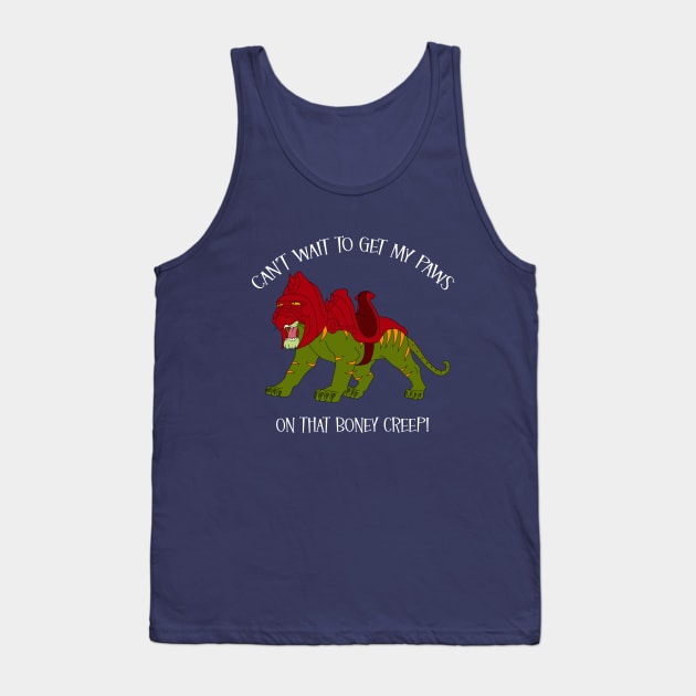 Battle Cat - I can't wait to get my paws on that boney creep! MOTU He man Tank Top by Milky Milky